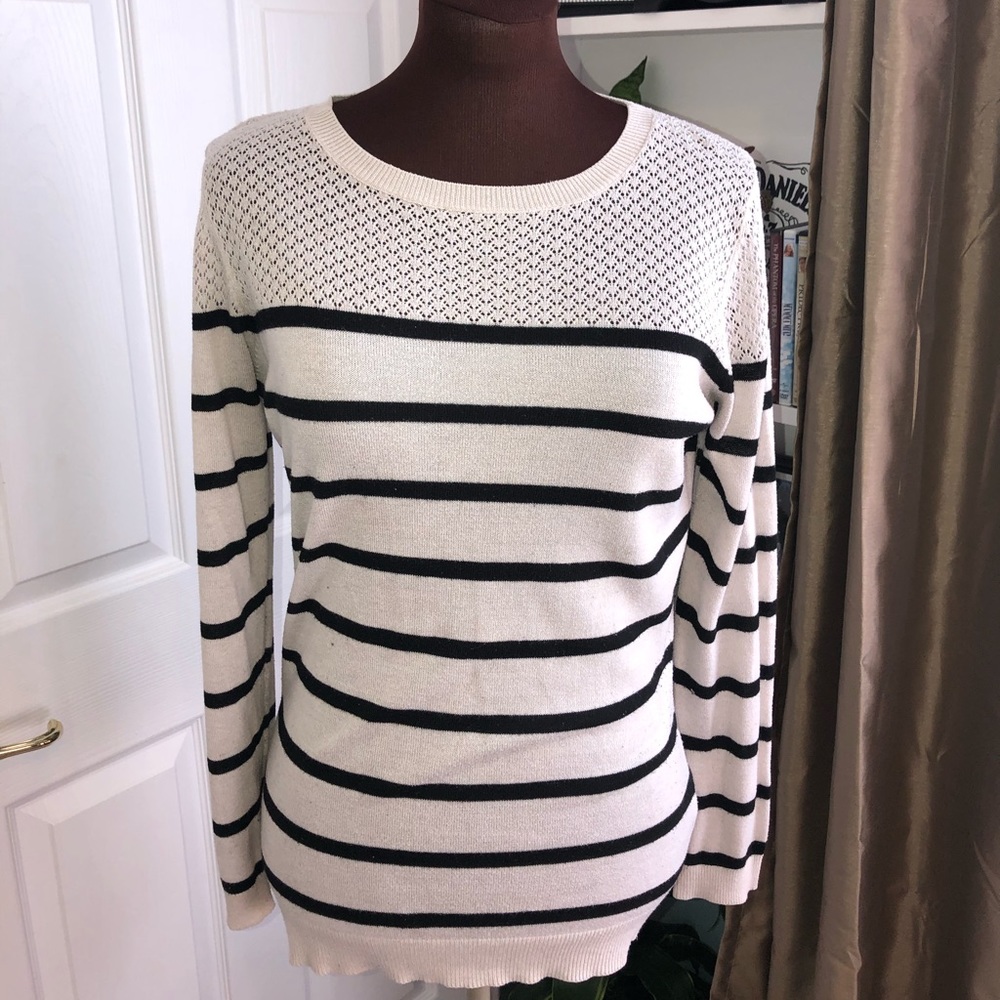 Black & White Striped Sweater